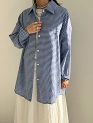【fifth/フィフス】バックリボンチェックシャツ