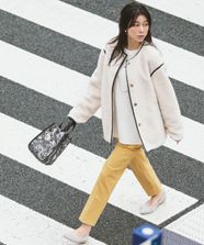 【オンワード】 any SiS>パンツ 【大人百花掲載 ヨンアさん着用】シリーズ累計7万本突破！サーモ2WAYストレッチ テーパードパンツ 【WEB限定】イエロー 1 レディース