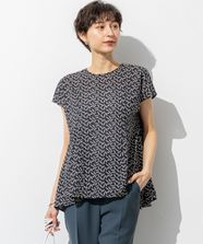 【オンワード】 23区 L（大きいサイズ）>トップス 【先行予約/洗える】エスパドリーユ プリント ブラウス ブラックプリント 48 レディース