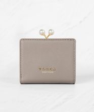 【オンワード】 TOCCA>財布/小物 POINT OF PEARL BIIFOLOD WALLET 2つ折り財布 グレー F レディース