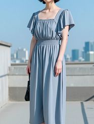 【fifth/フィフス】フリルギャザーオールインワン